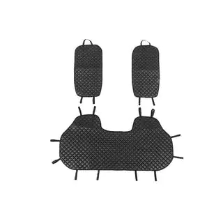 Housses de siège arrière ECO (Set, Noir avec surpiqûres noires) photo 1