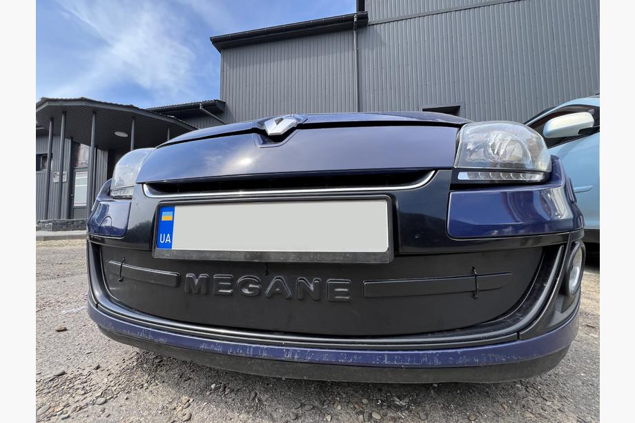 Renault Megane III 2009-2016 Cache calandre hiver (2009-2013, inférieur) Mat Photo 5
