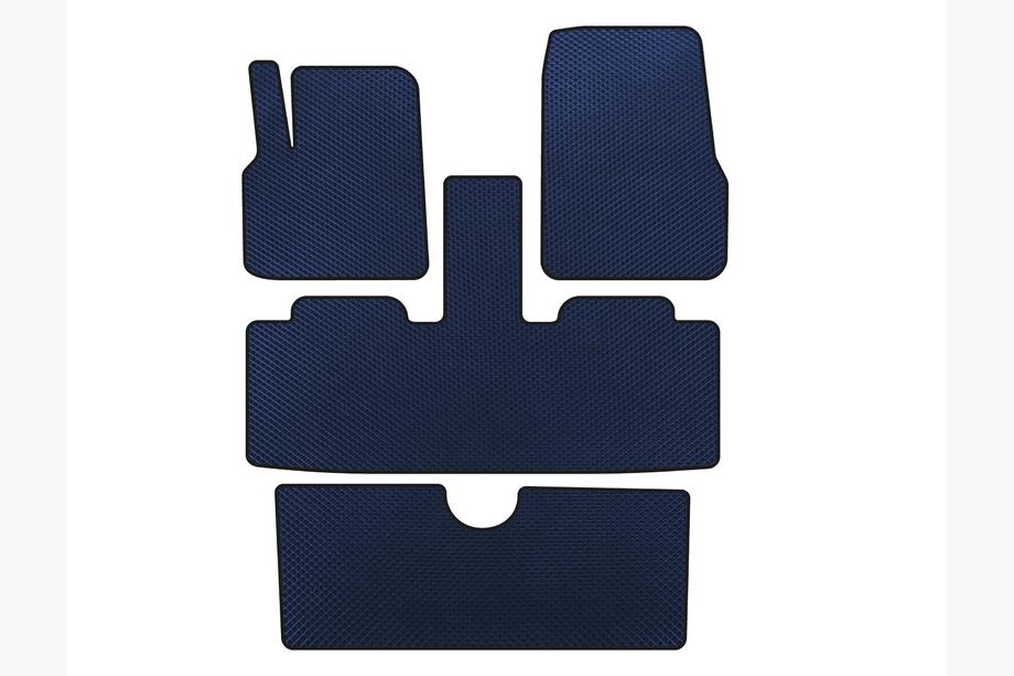 Renault Espace 2002-2014 Tapis de sol EVA (3 Rangées, 7 Places, Bleu) Image