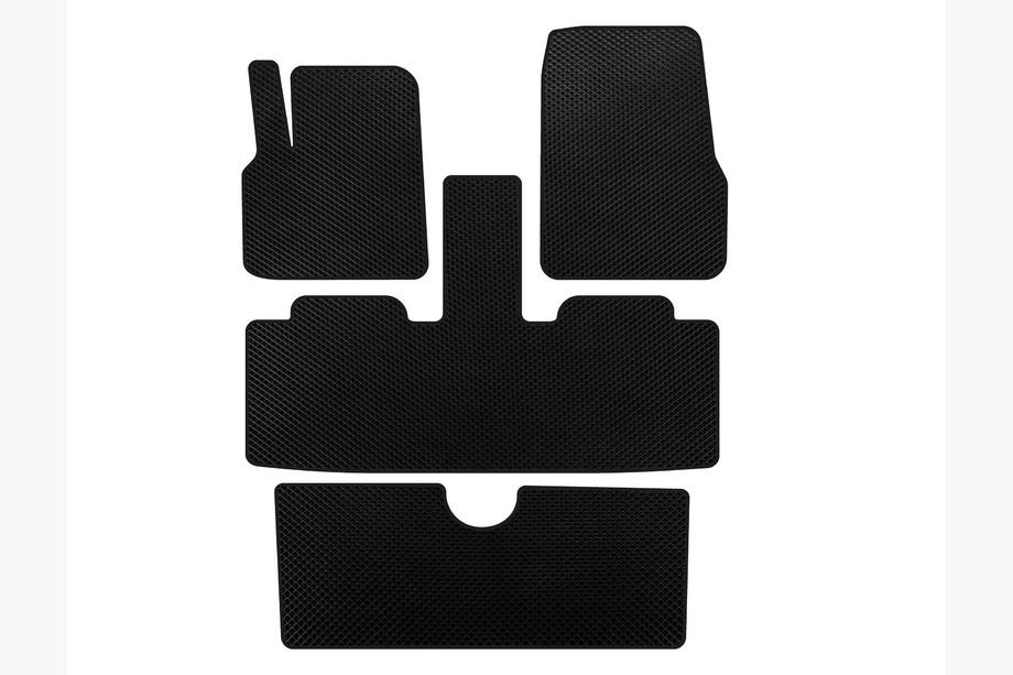 Renault Espace 2002-2014 Tapis de sol EVA (3 Rangées, 7 Places, Noir) Image