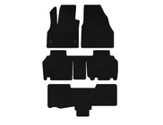 Renault Kangoo 2008–2020 Tapis de sol textile Classic (3 rangées, 5 portes/7 places, Noir) photo 1