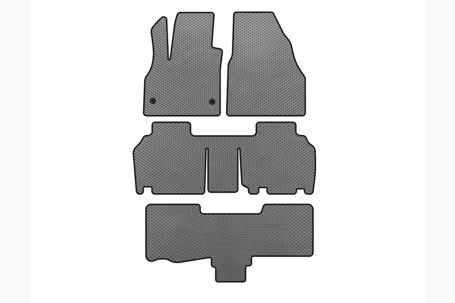 Renault Kangoo 2008–2020 Tapis de sol EVA (3 Rangées, 5 Portes/7 Places, Gris) Image