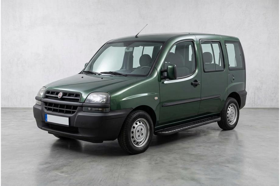 Fiat Doblo I 2001-2005 Marchepieds Latéraux Bosphorus Black (2 pcs, Aluminium) Image