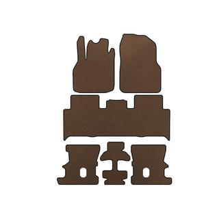 Tapis de sol EVA (3 Rangées, Marron) Renault Scenic/Grand 2003-2009