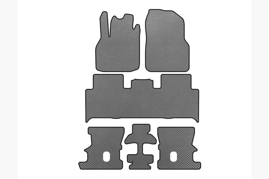 Renault Scenic/Grand 2003-2009 Tapis de sol EVA (3 Rangées, Gris) Image