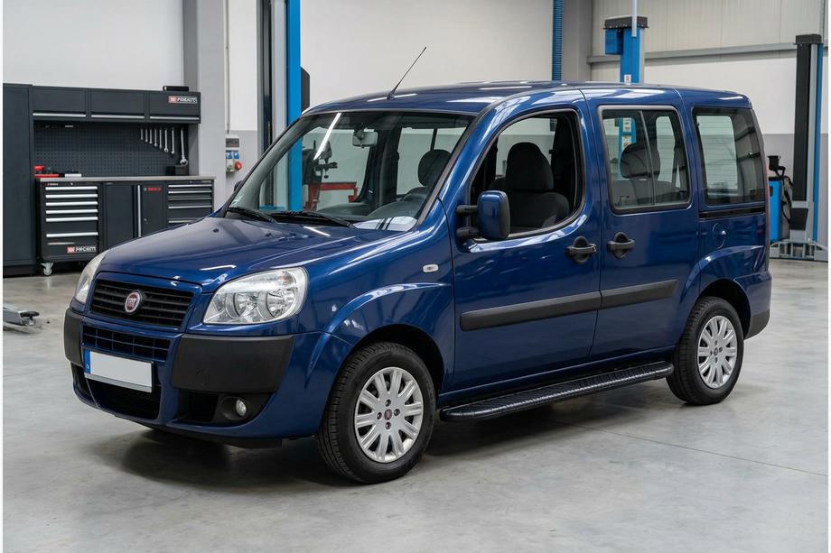 Fiat Doblo I 2005-2010 Marchepieds Latéraux Bosphorus Black (2 pcs, Aluminium) Image