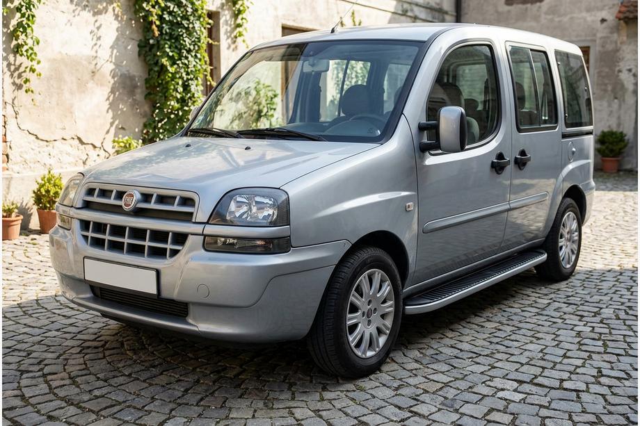 Fiat Doblo I 2005-2010 Marchepieds Latéraux Tayga (2 pcs, Aluminium) Image