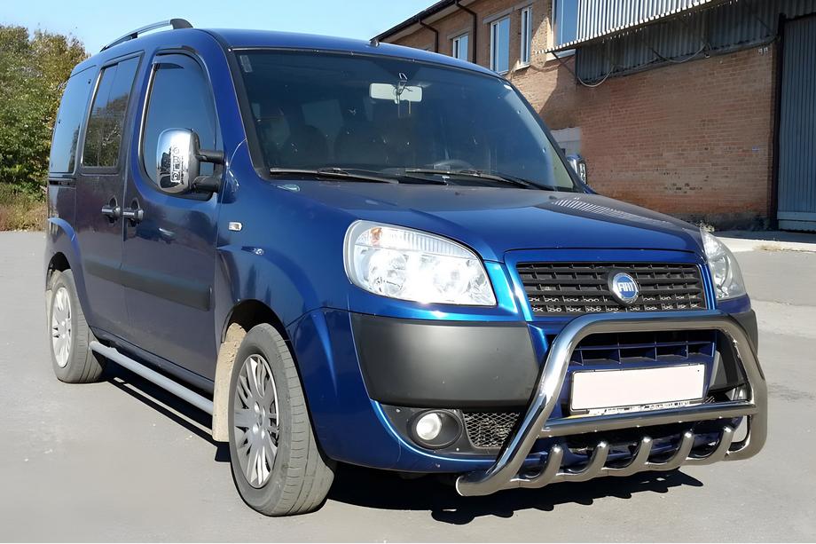 Fiat Doblo I 2001-2005 Pare-buffle WT003 (Inox) 60 mm, sans inscription Image