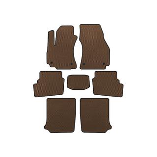 Tapis de sol EVA (3 Rangées, 2003-2005, 7 Places, Marron) Opel Zafira A 1998-2005