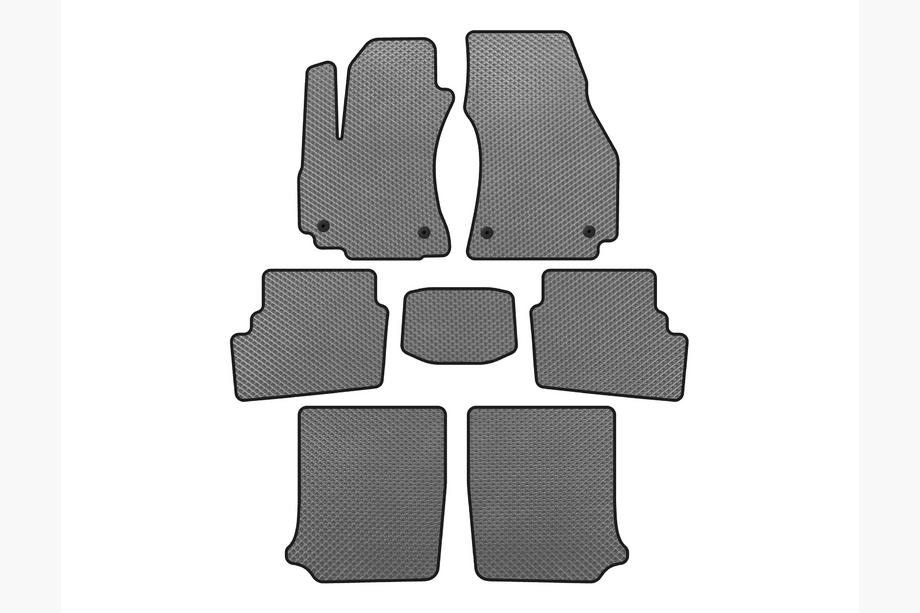 Opel Zafira A 1998-2005 Tapis de sol EVA (3 Rangées, 2003-2005, 7 Places, Gris) Photo 1