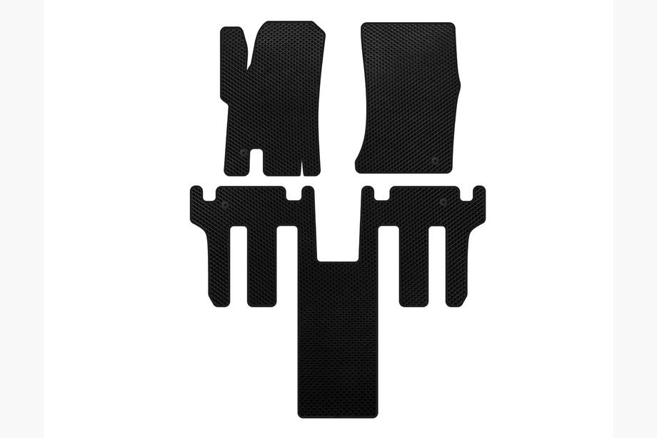 Ssang Yong Rodius Tapis de sol EVA 2004-2008 (2 rangées, Noir) Image