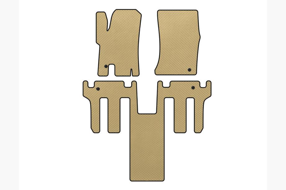 Ssang Yong Rodius Tapis de sol EVA 2004-2008 (2 rangées, Beige) Image