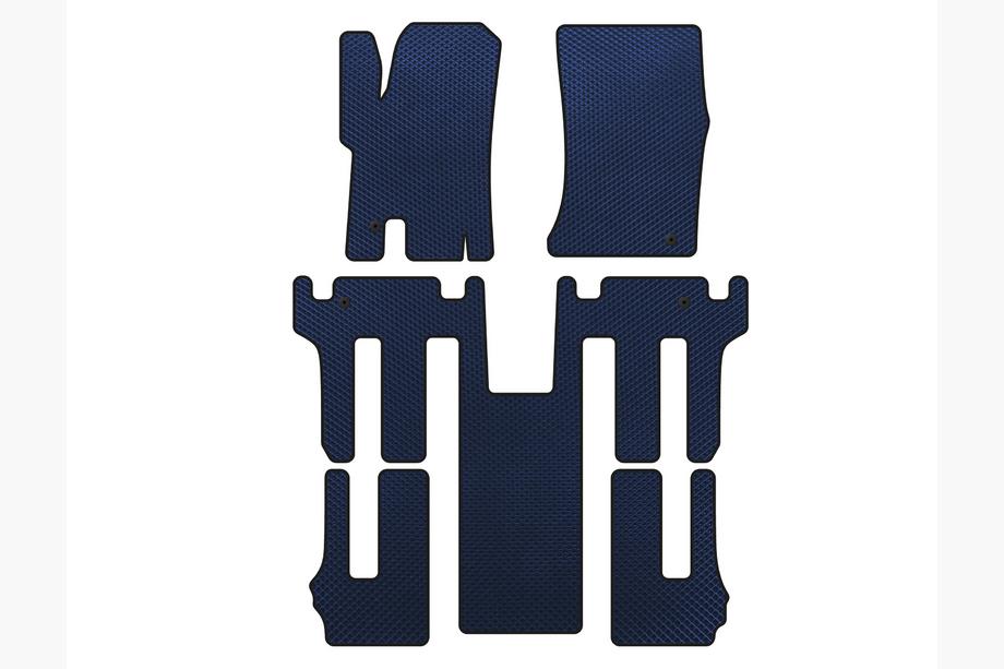 Ssang Yong Rodius Tapis de sol EVA 2004-2008 (3 rangées, bleu) Image