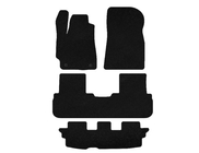 Toyota Highlander 2008-2013 Tapis de sol textile Classic (3 rangées, Noir) photo 1