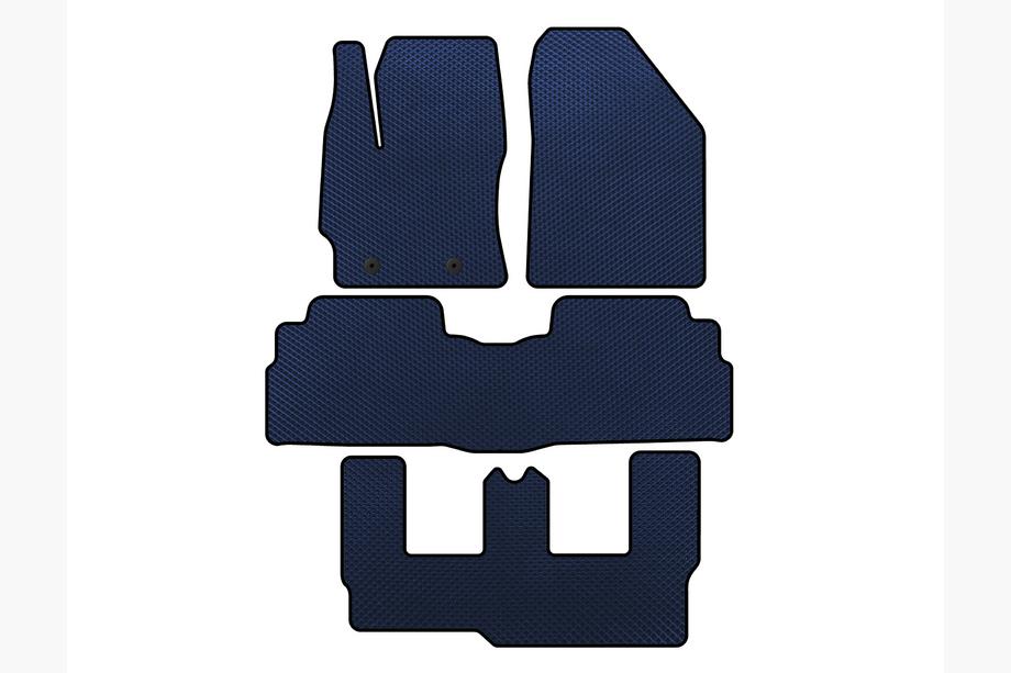 Toyota Verso 2009–2018 Tapis de sol EVA (3 Rangées, 7 Places, Bleu) Image