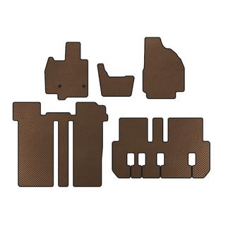 Tapis de sol EVA (3 Rangées, 6 Places, Marron)