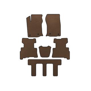 Tapis de sol EVA (3 Rangées, 2014-2024, 7 Places, Marron) Toyota 4Runner 2009-2024