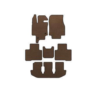 Tapis de sol EVA (3 Rangées, 7 Places, Marron)