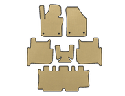 Volkswagen Touran 2003-2010 Tapis de sol EVA (3 Rangées, 2006-2010, 7 Places, Beige) photo 1