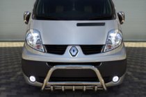 Opel Vivaro 2001–2015 Pare-buffle WT003-4 (Inox) Avec Inscription photo 3
