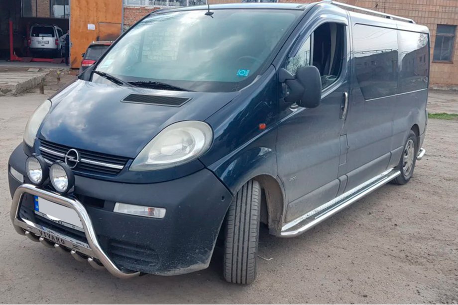Opel Vivaro 2001–2015 Pare-buffle WT003-4 (Inox) Avec Inscription Photo 10