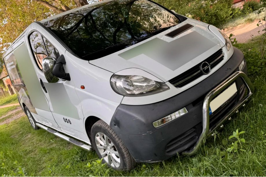 Opel Vivaro 2001–2015 Pare-buffle WT003-4 (Inox) Avec Inscription Photo 5