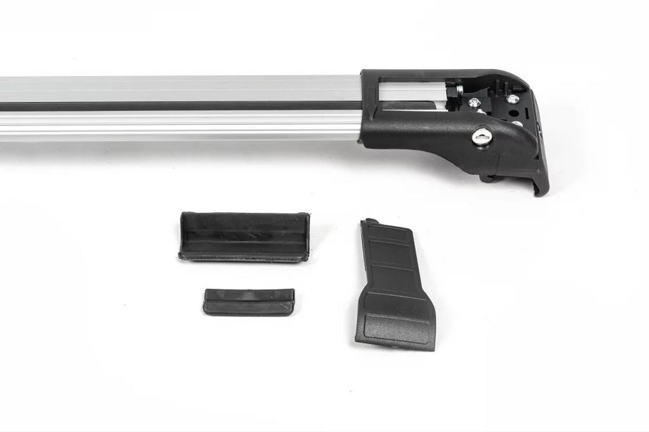 Opel Combo 2019- Barres de toit (barres transversales) pour barres de toit intégrées Wingbar V2 (2 pcs) Noir Photo 11