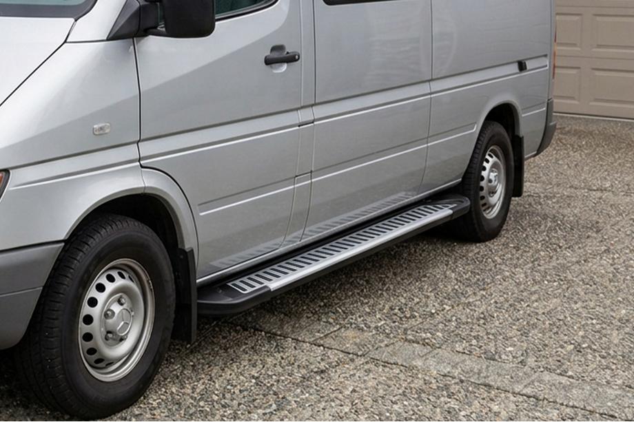 Volkswagen LT 1995-2006 Marchepieds Latéraux Line (2 pcs, Aluminium) Image