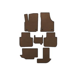 Tapis de sol EVA (3 Rangées, 7 Places, Marron)