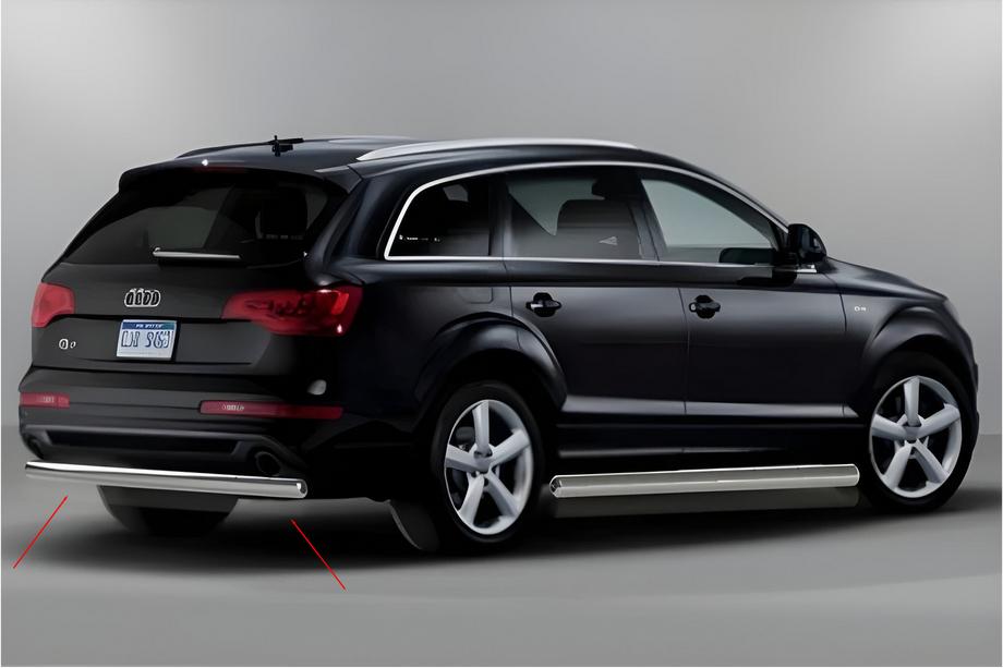 Audi Q7 2005-2015 Protection Arriere AK002 (Inox) Image