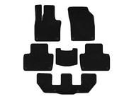 Volvo XC90 2015- Tapis de sol textile Premium (3 rangées, Noir) photo 1