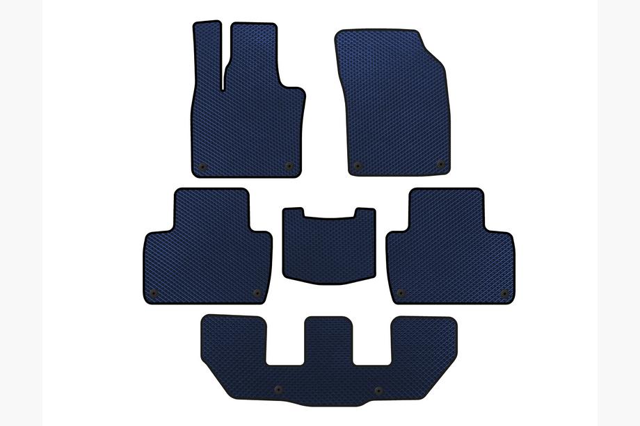 Volvo XC90 2015- Tapis de sol EVA (3 Rangées, Bleu) Image