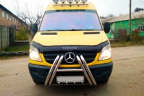 Mercedes Sprinter W906 2006–2018 Pare-buffle F1-01 (2013-2018, Inox) photo 4