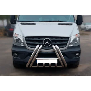 Pare-buffle F1-01 (2013-2018, Inox) Mercedes Sprinter W906 2006–2018 photo 1