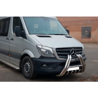 Pare-buffle F1-01 (2013-2018, Inox) Mercedes Sprinter W906 2006–2018 photo 2