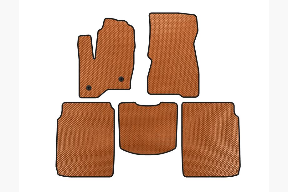 Ford Flex 2009-2019 Tapis de sol EVA (2 Rangées, 2013-2019, Orange) Image
