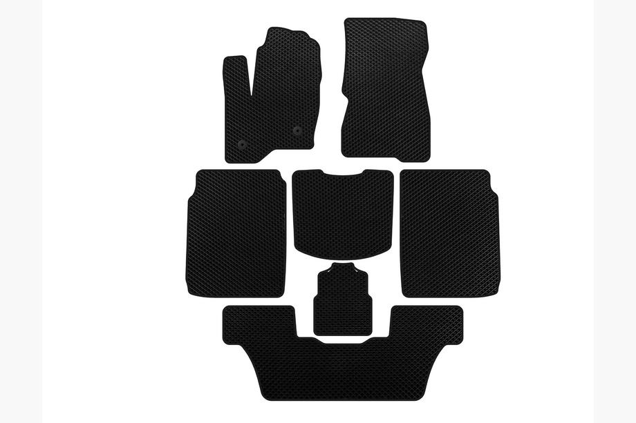Ford Flex 2009-2019 Tapis de sol EVA (3 Rangées, 2013-2019, Noir) Image