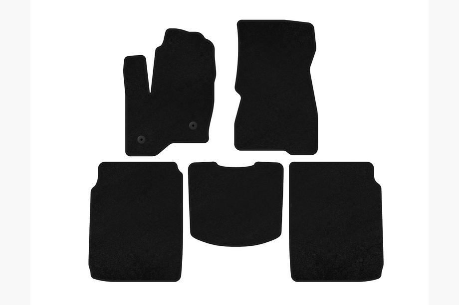 Ford Flex 2009-2019 Tapis de sol textile Deluxe (2 rangées, 2013-2019, noir) Image