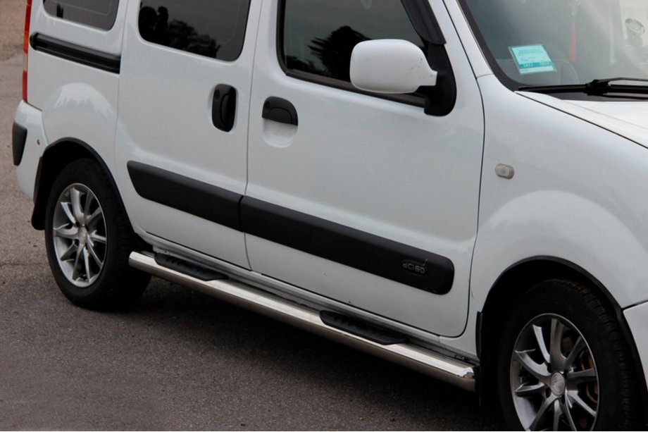 Renault Kangoo 1998-2008 Tubes Latéraux (2 pcs, Inox) Photo 1