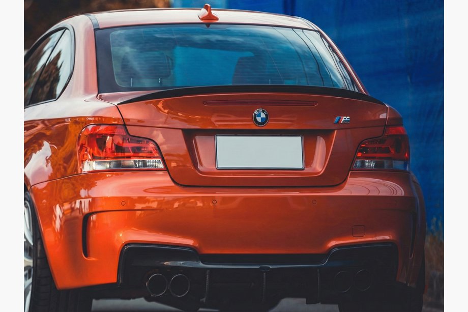 BMW 1 Series E81/E82/E87/E88 2004-2011 Aileron P-Style (pour E82, Noir Brillant) Image