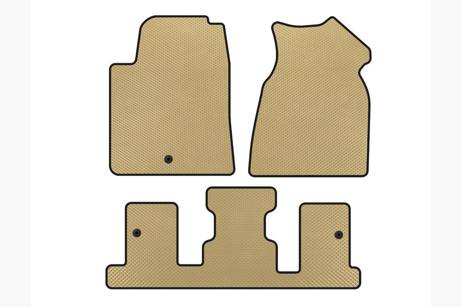GMC Acadia 2006-2017 Tapis de sol EVA (1+3 rangée, 2013-2017, Beige) Image
