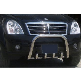 Pare-buffle QT006 (Inox) SsangYong Rexton I 2001-2017 photo 1