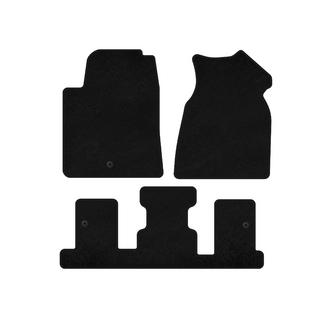 Tapis de sol textile Deluxe (1+3 rangées, 2013-2017, noir) GMC Acadia 2006-2017 photo 1