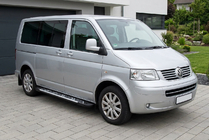 Volkswagen T5 Transporter 2003-2010 Marchepieds Latéraux Sunrise (2 pcs, Aluminium) Empattement Court photo 1