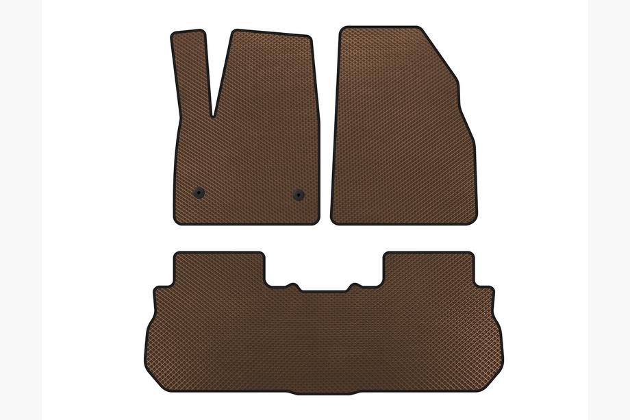 GMC Acadia 2017- Tapis de sol EVA (2 Rangées, 2017-2019, Marron) Image