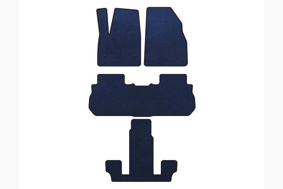 GMC Acadia 2017- Tapis de sol EVA (3 Rangées, 2017-2019, Bleu) Image