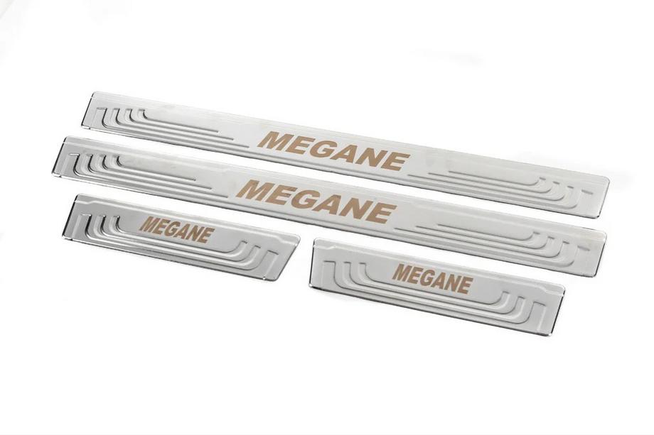 Renault Megane IV 2016-2025 Seuils de porte V-2 (4 pcs, inox) Photo 3