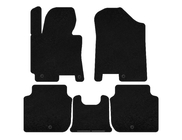 Kia Forte 2008–2024 Tapis de sol textile Premium (2012-2016, Noir) photo 1