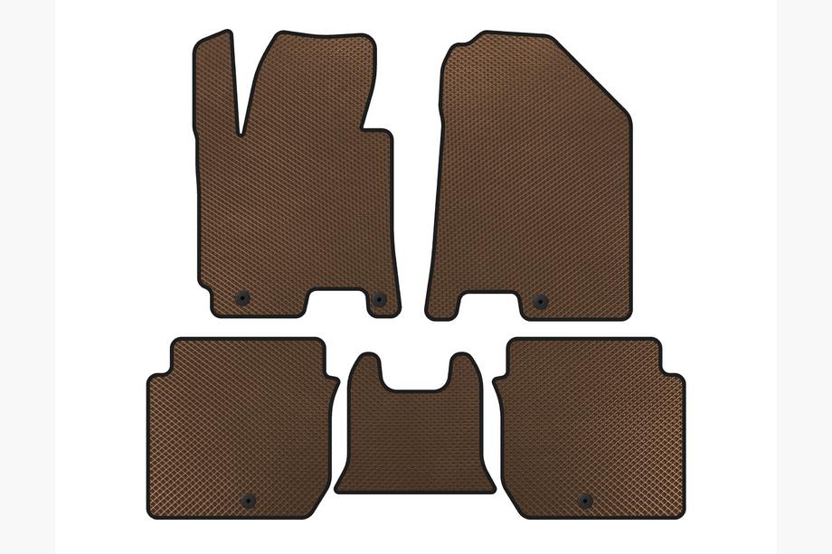 Kia Forte 2008–2024 Tapis de sol EVA (2016-2018, Marron) Image