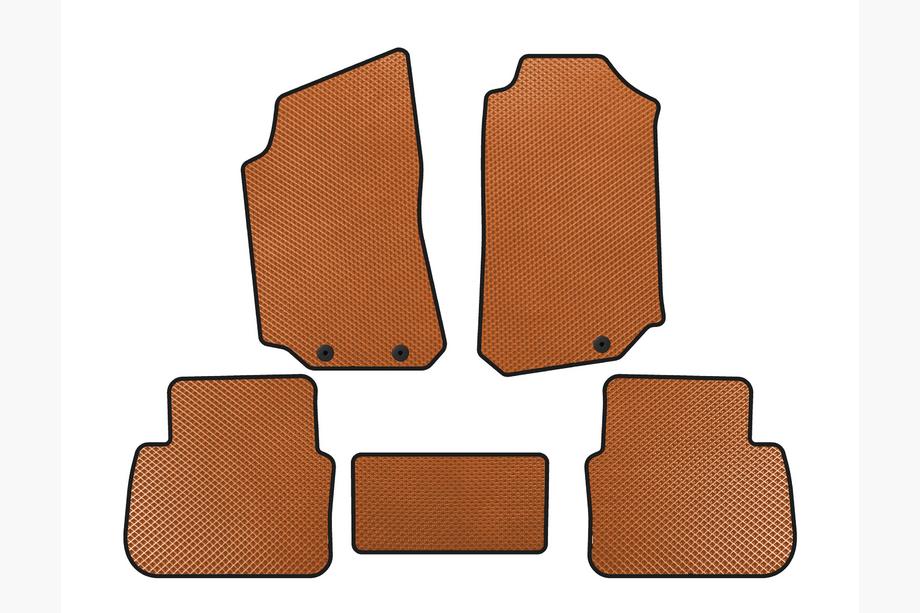 Saab 9-5 1997-2010 Tapis de sol EVA (Orange) Image